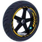 Çınar Extreme Yaldızlı Gold Moto GP İç Dış Jant Şeridi Takım Sticker
