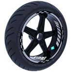 Çınar Extreme Yaldızlı Gümüş Moto GP İç Dış Jant Şeridi Takım Sticker