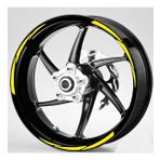Çınar Extreme Yamaha Yazılı 3 Parçalı Floresan Sarı Yamaha MT-25 ABS Jant Şeridi Sticker