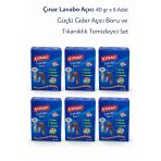 Çınar Lavabo Açıcı 40 Gr X 6 Adet – Güçlü Gider Açıcı Boru Tıkanıklık Temizleyici Set