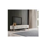 ÇINAR MOBEL Elips Tv Ünitesi Ekru %100 Mdf 160 Cm