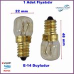 Çınaroğlu Ticaret Beko Bım 253E0 Fırın Ampülü 300° Gün Işığı 15 W 220-240 V
