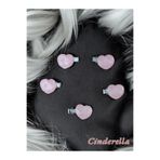 Cinderella 5'li Kalpli Küçük Pens Toka Seti - Kadın ve Çocuk Saç Aksesuarı Süsü Süsleme Klips Toka