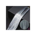 Cinderella Gümüş Renkli Hair Tinsel Saç Simi 120cm - Simli Saç Aksesuarı Örme Postiş Saça Bağlanan Model