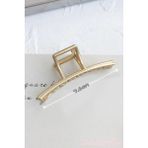 Cinderella Yay Model Kadın Gold Metal Mandal Toka - Orta Boy Sıkı Toplayan Lüks Mandal Saç Tokası