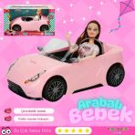 Cindy Doll Bebekli Arabası Pembe - Oyuncak Arabalı Bebek - Barbie Arabası - Bebekli Barbie Arabası - Oyuncak Araç