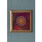 ÇİNİ DESEN-Masif Çerçeveli Taş Tablo-Wall Decor- Oscar Stone Decor 28X28 CM