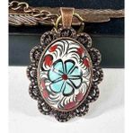 Çini Evi Golden Horn And Daisy Motif Bookmark