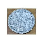 Çini İznik SiriuS 30 cm çapında Osmanlı lalesi ve haliç deseniyle tahrirli tabak