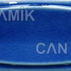 Çini Karo Kabartmalı Kobalt Bambu (7*21 Cm.) 5'li 1 Paket - Can Seramik