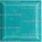 Çini Karo Kabartmalı Turkauaz (13*13 Cm.) 5'li 1 Paket - Can Seramik