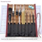 Çini Tahrir, Seramik Sırlama Fırça Seti, Seramik Boyama, Çini, Vazo, Resim, Brush-Set 18 Parça