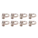 Çinko Alaşımlı Demir 20 Parça D Halka Perçin 11 x 19 mm Deri Vidalı Top Düğme Perçin (Gümüş #12)