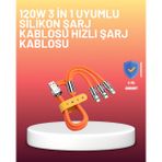 Çinko Alaşımlı Uçlu 120 W Şarj Kablosu – Dolaşmaya Dayanıklı 12 m USB Kablo