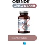 Çinko Bakır 60 Bitkisel Kapsül Çinko Pikolinat