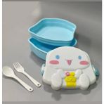 Cinnamoroll Okul Beslenme Kabı Kutu Çatal Kaşık
