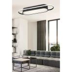 Cio Modern Led Avize Plafonyer Üç Renkli Siyah