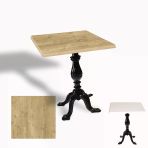 Çipa 1001 Döküm Ayak Kare Masa 70X70 Cm - (Werzalit, Wermodin Ve Allzalit Tabla) - Avalone Pine