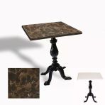 Çipa 1001 Döküm Ayak Kare Masa 80X80 Cm - (Werzalit, Wermodin Ve Allzalit Tabla) - Karacabey Mermer