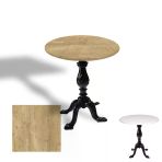 Çipa 1001 Döküm Ayak Yuvarlak Masa Çap 80Cm - (Werzalit, Wermodin Ve Allzalit Tabla) - Avalone Pine