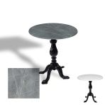 Çipa 1001 Döküm Ayak Yuvarlak Masa Çap 90Cm - (Werzalit, Wermodin Ve Allzalit Tabla) - Light Temperado
