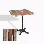 Çipa 1002 Döküm Ayak Kare Masa 60X60 Cm - (Werzalit, Wermodin Ve Allzalit Tabla) - Redwood