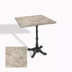 Çipa 1002 Döküm Ayak Kare Masa 60X60 Cm - (Werzalit, Wermodin Ve Allzalit Tabla) - Scala Marble