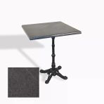 Çipa 1002 Döküm Ayak Kare Masa 70X70 Cm - (Werzalit, Wermodin Ve Allzalit Tabla) - Grey Marble