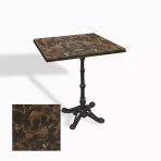Çipa 1002 Döküm Ayak Kare Masa 70X70 Cm - (Werzalit, Wermodin Ve Allzalit Tabla) - Karacabey Mermer