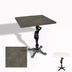 Çipa 1003 Döküm Ayak Kare Masa 60X60 Cm - (Werzalit, Wermodin Ve Allzalit Tabla) - Halong