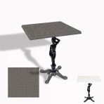 Çipa 1003 Döküm Ayak Kare Masa 60X60 Cm - (Werzalit, Wermodin Ve Allzalit Tabla) - Twister