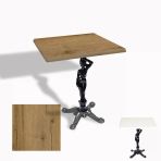 Çipa 1003 Döküm Ayak Kare Masa 70X70 Cm - (Werzalit, Wermodin Ve Allzalit Tabla) - Canyon Palace Oak