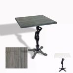Çipa 1003 Döküm Ayak Kare Masa 70X70 Cm - (Werzalit, Wermodin Ve Allzalit Tabla) - Magma