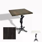 Çipa 1003 Döküm Ayak Kare Masa 80X80 Cm - (Werzalit, Wermodin Ve Allzalit Tabla) - Rocked