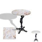 Çipa 1003 Döküm Ayak Yuvarlak Masa Çap 60Cm - (Werzalit, Wermodin Ve Allzalit Tabla) - Gold