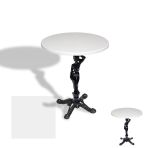 Çipa 1003 Döküm Ayak Yuvarlak Masa Çap 70Cm - (Werzalit, Wermodin Ve Allzalit Tabla) - Beyaz