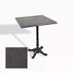 Çipa 1004 Döküm Ayak Kare Masa 70X70 Cm - (Werzalit, Wermodin Ve Allzalit Tabla) - Grey Marble