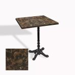 Çipa 1004 Döküm Ayak Kare Masa 70X70 Cm - (Werzalit, Wermodin Ve Allzalit Tabla) - Karacabey Mermer