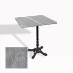 Çipa 1004 Döküm Ayak Kare Masa 80X80 Cm - (Werzalit, Wermodin Ve Allzalit Tabla) - Light Temperado