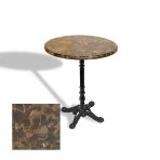 Çipa 1004 Döküm Ayak Yuvarlak Masa Çap 70Cm - (Werzalit, Wermodin Ve Allzalit Tabla) - Karacabey Mermer