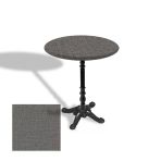 Çipa 1004 Döküm Ayak Yuvarlak Masa Çap 80Cm - (Werzalit, Wermodin Ve Allzalit Tabla) - Twister