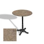 Çipa 1004 Döküm Ayak Yuvarlak Masa Çap 90Cm - (Werzalit, Wermodin Ve Allzalit Tabla) - Edgy Wood