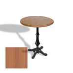 Çipa 1012 Döküm Ayak Yuvarlak Masa Çap 80Cm - (Werzalit, Wermodin Ve Allzalit Tabla) - Koyu Ahşap
