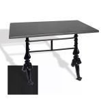 Çipa 3001 Döküm Ayak Masa 80X120 Cm - (Werzalit, Wermodin Ve Allzalit Tabla) - Siyah