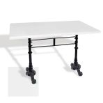Çipa 3002 Döküm Ayak Masa 80X120 Cm - (Werzalit, Wermodin Ve Allzalit Tabla) - Beyaz