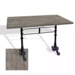 Çipa 3002 Döküm Ayak Masa 80X120 Cm - (Werzalit, Wermodin Ve Allzalit Tabla) - Kahve Oxid