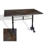 Çipa 3002 Döküm Ayak Masa 80X120 Cm - (Werzalit, Wermodin Ve Allzalit Tabla) - Metalic Oxid 3
