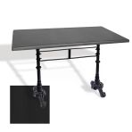 Çipa 3002 Döküm Ayak Masa 80X120 Cm - (Werzalit, Wermodin Ve Allzalit Tabla) - Siyah