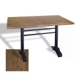 Çipa 3010 Döküm Ayak Masa 70X120 Cm - (Werzalit, Wermodin Ve Allzalit Tabla) - Rustic Dark