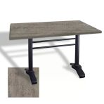 Çipa 3010 Döküm Ayak Masa 80X120 Cm - (Werzalit, Wermodin Ve Allzalit Tabla) - Kahve Oxid